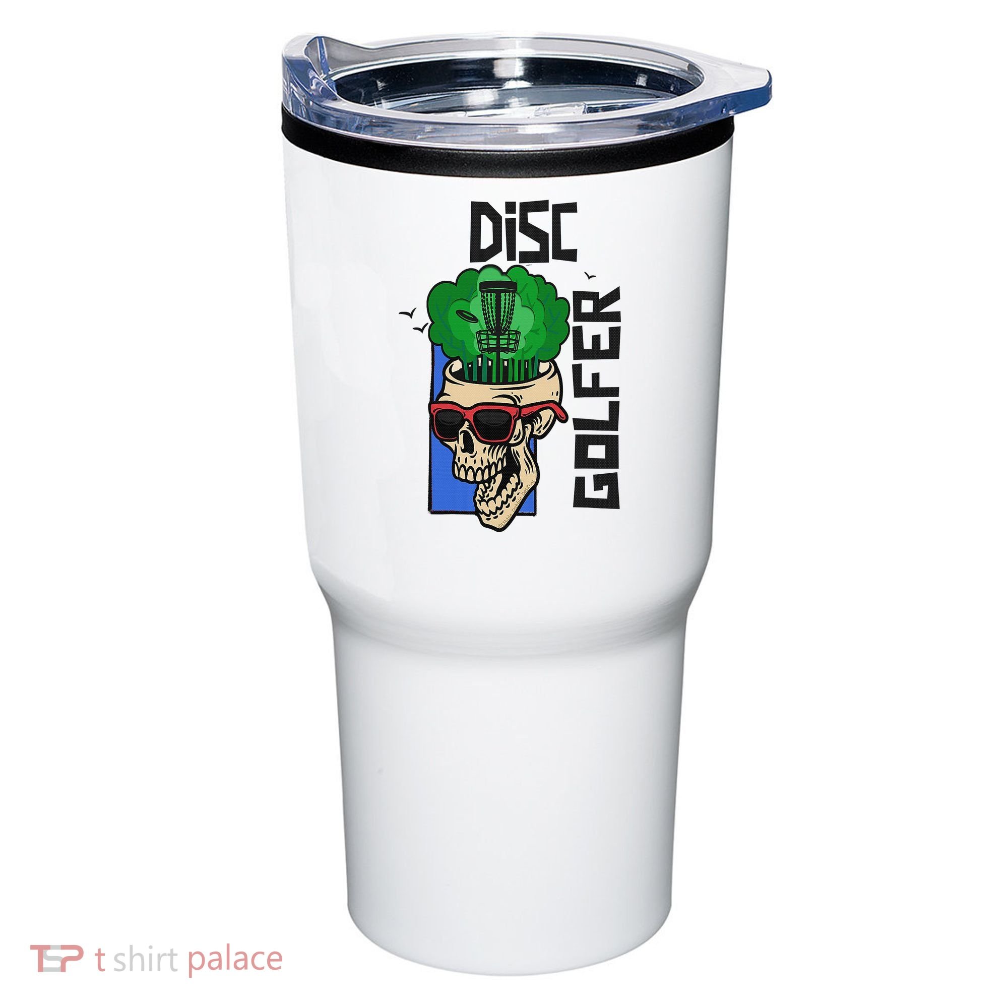 Funny Disc Golf on the Brain - Disc Golf Tumbler