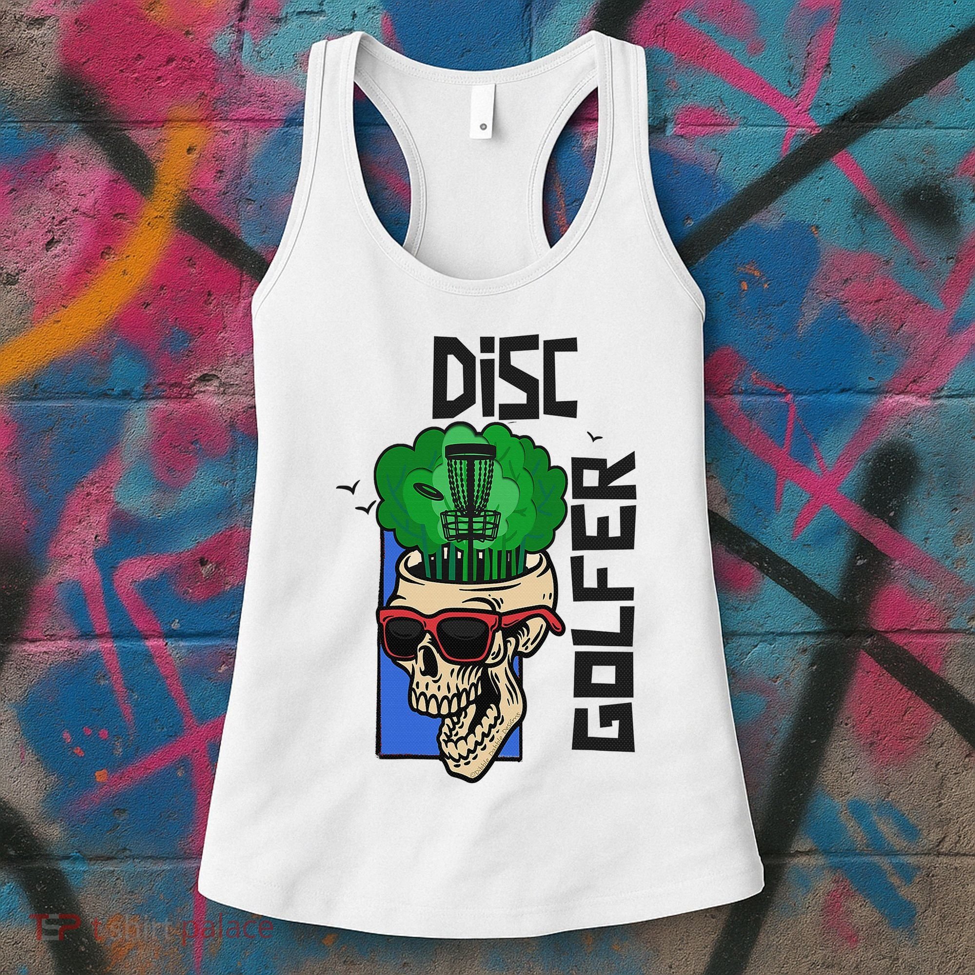 Funny Disc Golf on the Brain - Disc Golf Women's Tank Top