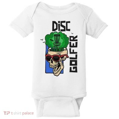 Funny Disc Golf on the Brain - Disc Golf Baby Bodysuit