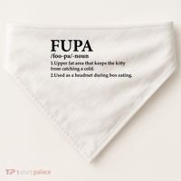 Fupa Definition Gift , FUPA Defined ,Fupa Definition Dad Gift, Mature Living My USA-Made Doggie Bandana thumb 0