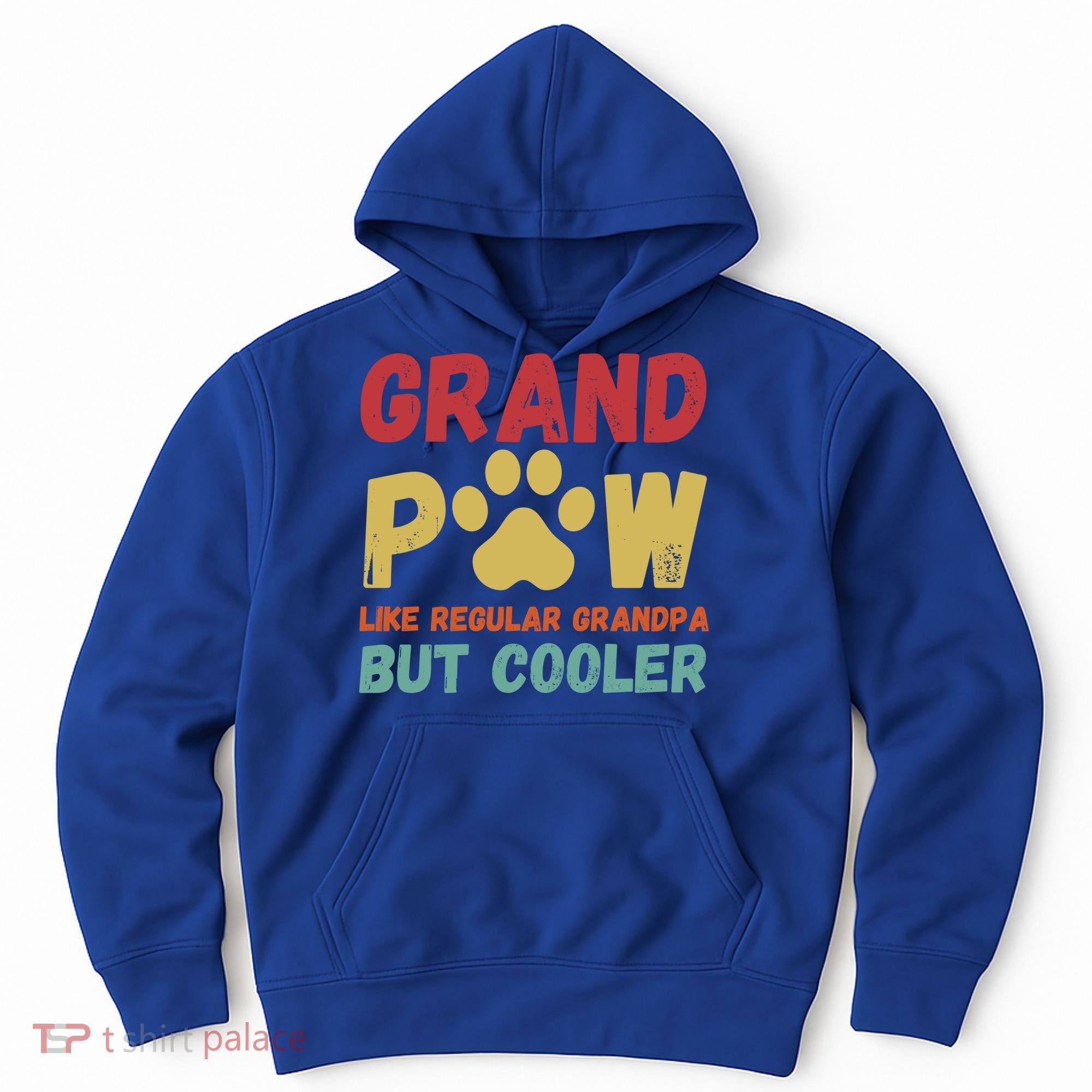 Fathers Day Gift Grandpaw Like Regular Grandpa But Cooler Cute Gift Hoodie