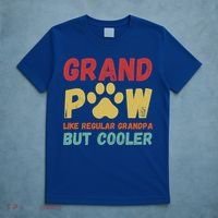 Fathers Day Gift Grandpaw Like Regular Grandpa But Cooler Cute Gift T-Shirt thumb 5