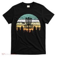 Funny Disc Golf Retro  Sunset Vintage Frisbee Golf T-Shirt thumb 0