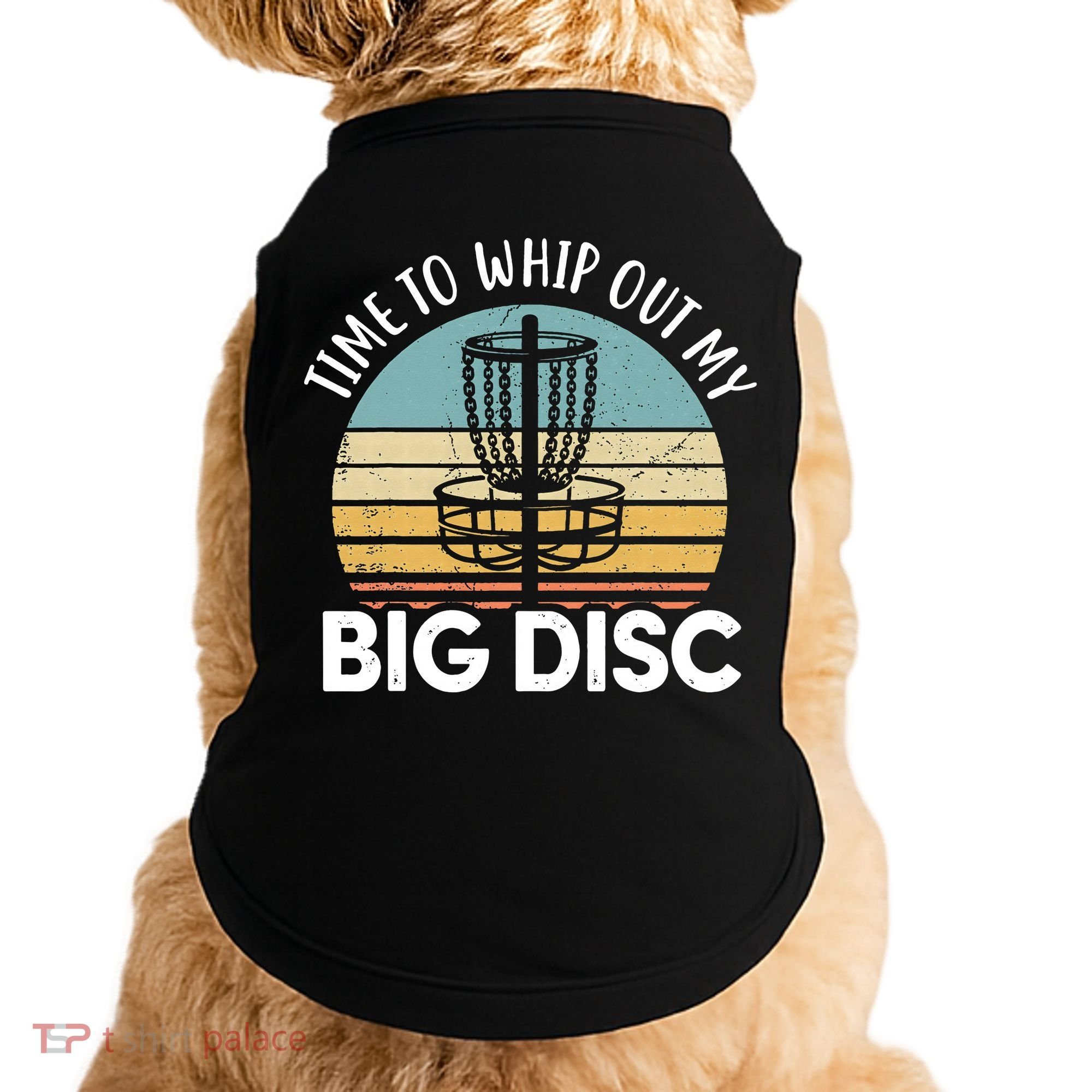 Funny Disc Golf Art For  Flying Disc Sport Players Doggie Tank