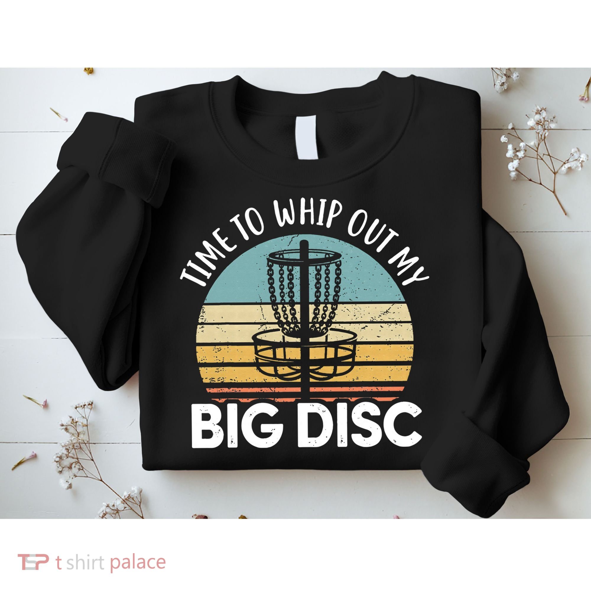 Funny Disc Golf Art For  Flying Disc Sport Players Sweatshirt