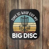 Funny Disc Golf Art For  Flying Disc Sport Players Coaster thumb 0