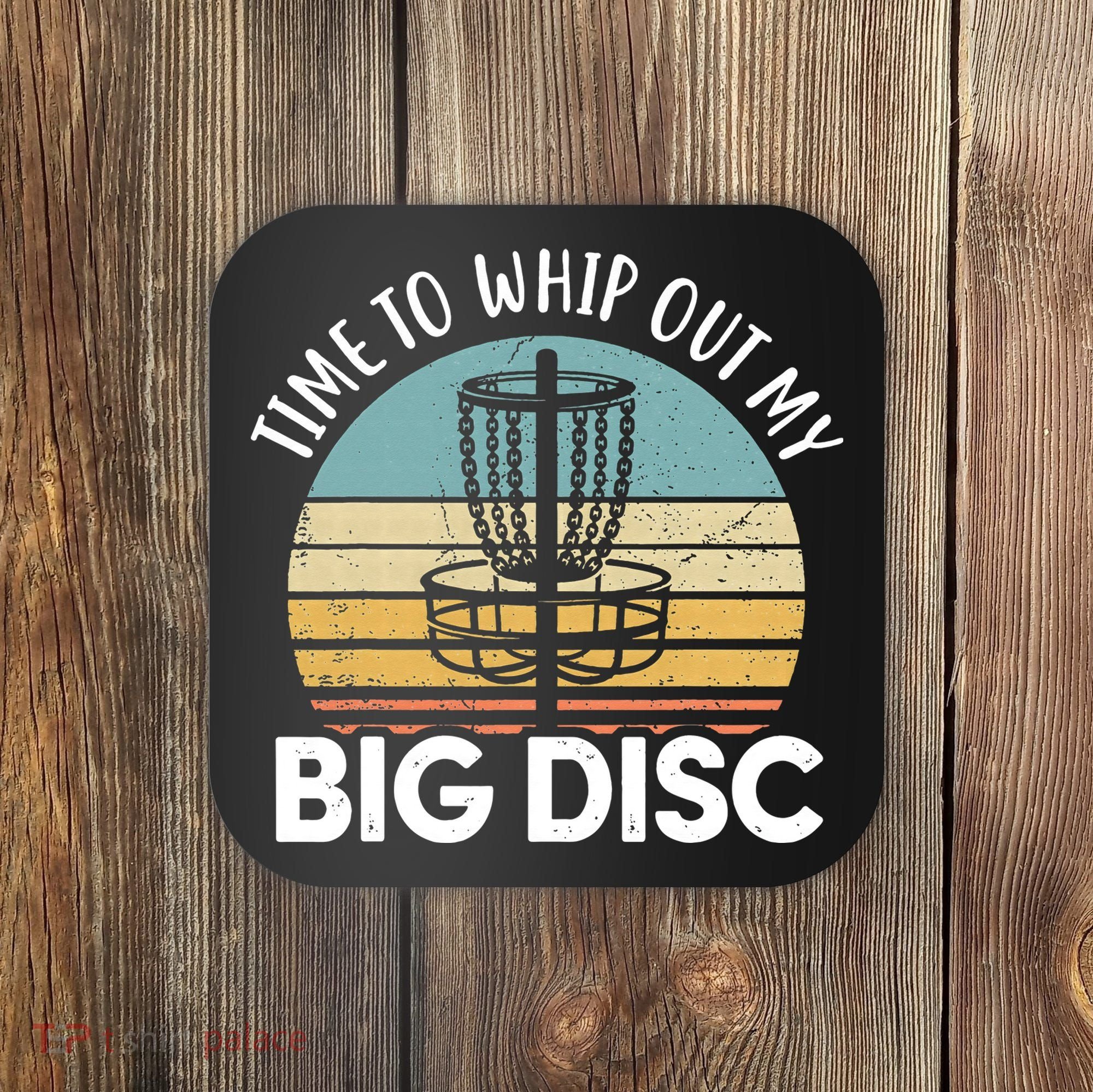 Funny Disc Golf Art For  Flying Disc Sport Players Coaster