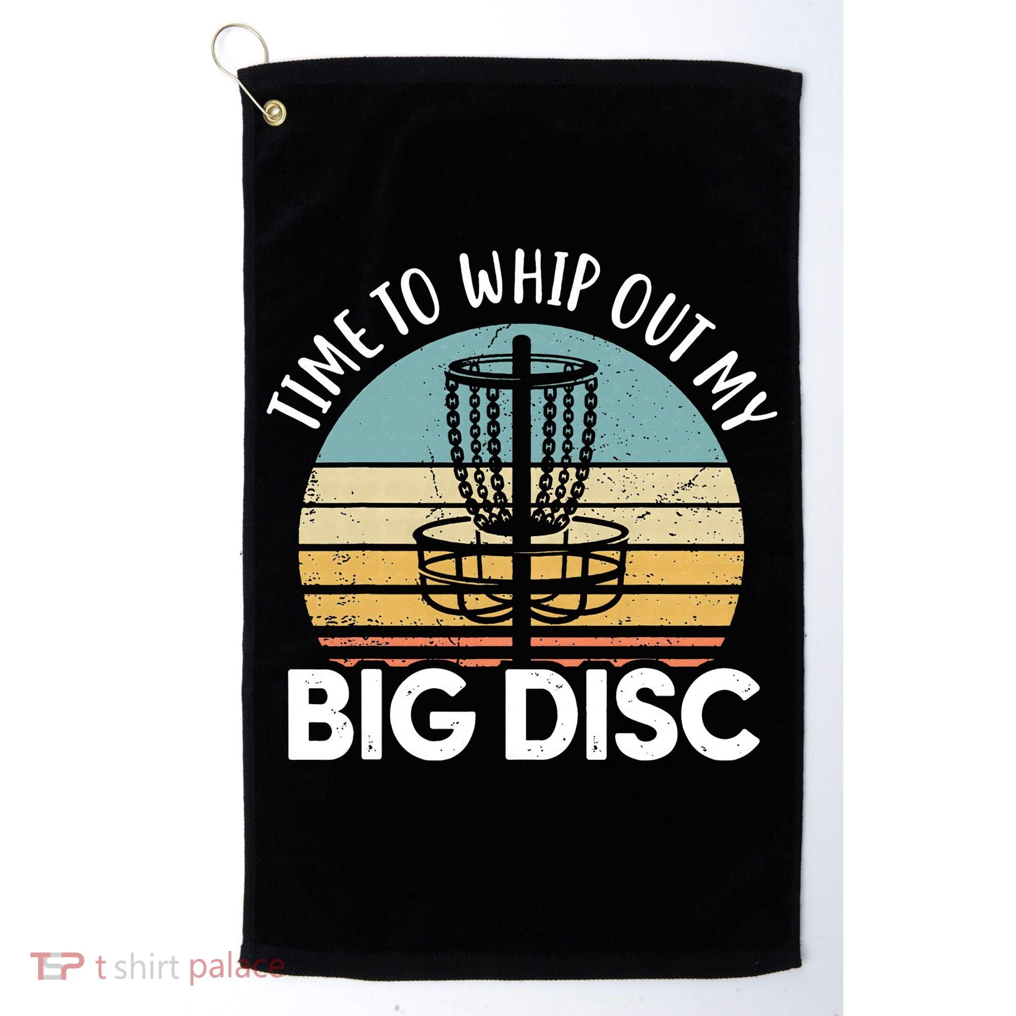 Funny Disc Golf Art For  Flying Disc Sport Players Golf Towel
