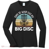 Funny Disc Golf Art For  Flying Disc Sport Players Women's Long Sleeve Shirt thumb 0