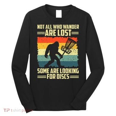 Funny Disc Golf Bigfoot For Disc Golf Players Long Sleeve Shirt