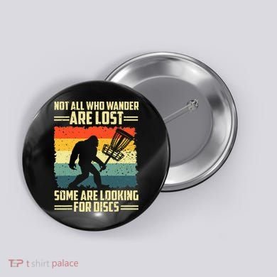 Funny Disc Golf Bigfoot For Disc Golf Players Button
