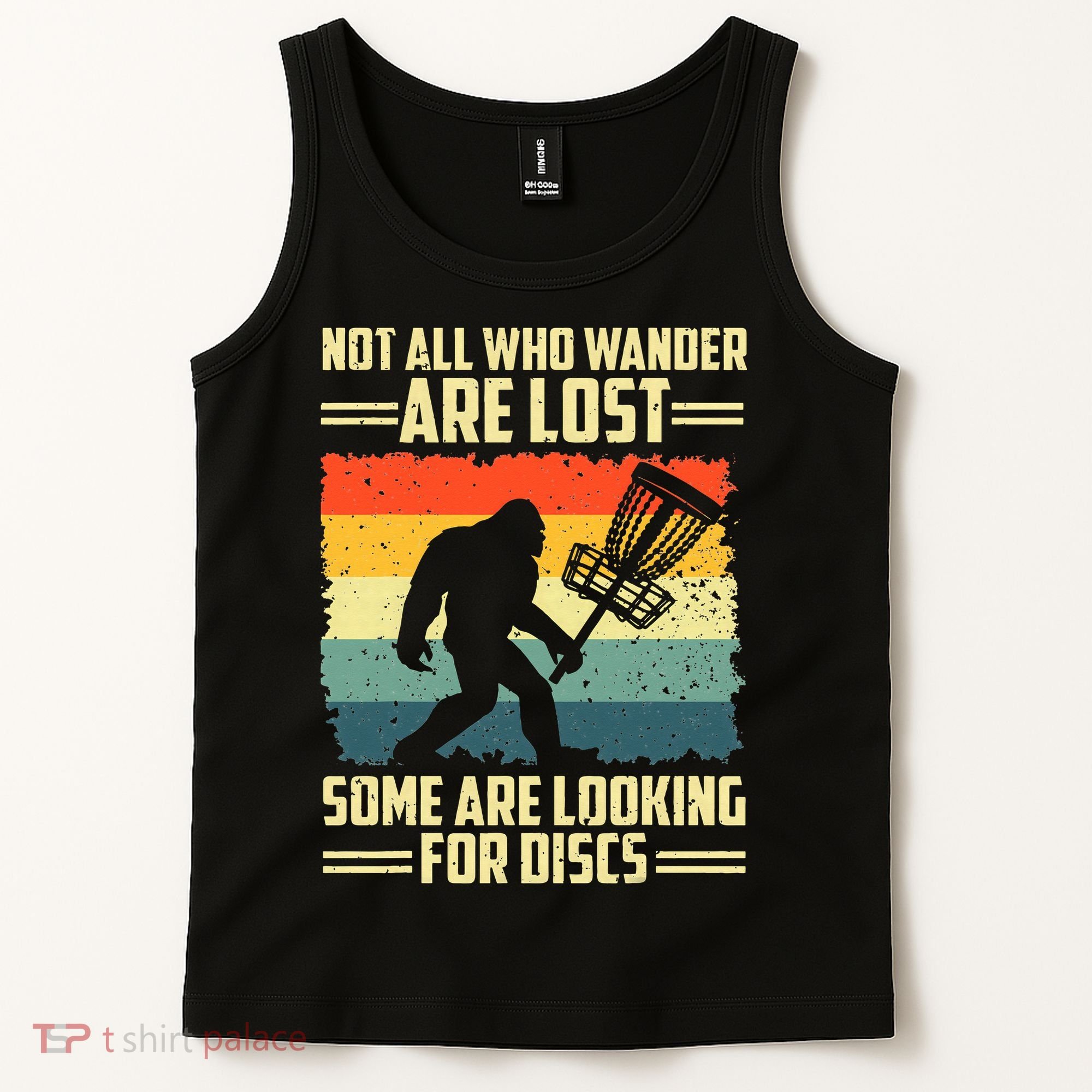 Funny Disc Golf Bigfoot For Disc Golf Players Tank Top