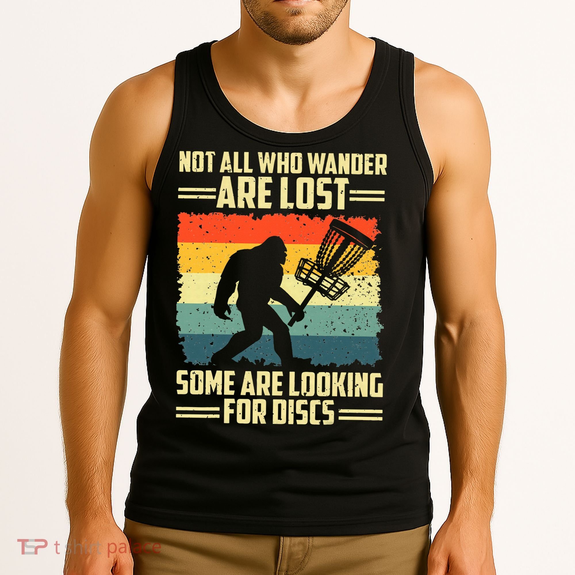 Funny Disc Golf Bigfoot For Disc Golf Players Tank Top