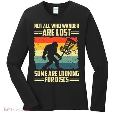 Funny Disc Golf Bigfoot For Disc Golf Players Women's Long Sleeve Shirt