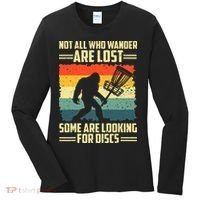 Funny Disc Golf Bigfoot For Disc Golf Players Women's Long Sleeve Shirt thumb 0