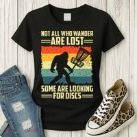 Funny Disc Golf Bigfoot For Disc Golf Players Women's T-Shirt thumb 3