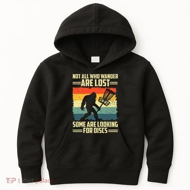 Funny Disc Golf Bigfoot For Disc Golf Players Kids Hoodie