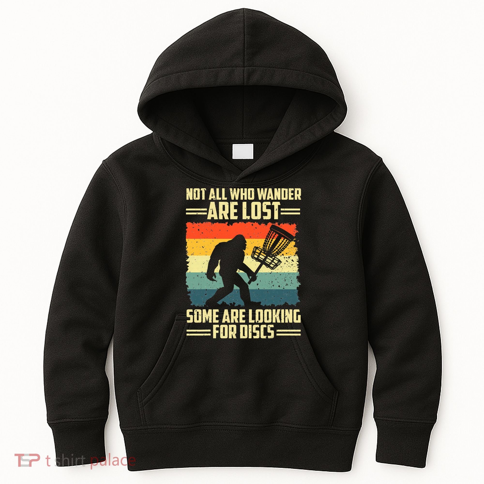 Funny Disc Golf Bigfoot For Disc Golf Players Kids Hoodie