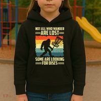 Funny Disc Golf Bigfoot For Disc Golf Players Kids Hoodie thumb 3