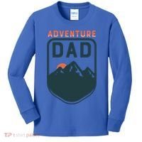 Fathers Day Gift Adventure Dad Gift Hiking Outdoors Camping Gift Kids Long Sleeve Shirt thumb 0