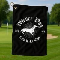 Funny Dog Gift for Dachshund Owners animal Golf Towel thumb 1