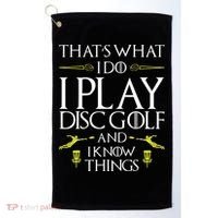 Funny Disc Golf That's What I do I play Disc Golf Golf Towel thumb 0