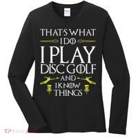 Funny Disc Golf That's What I do I play Disc Golf Women's Long Sleeve Shirt thumb 0