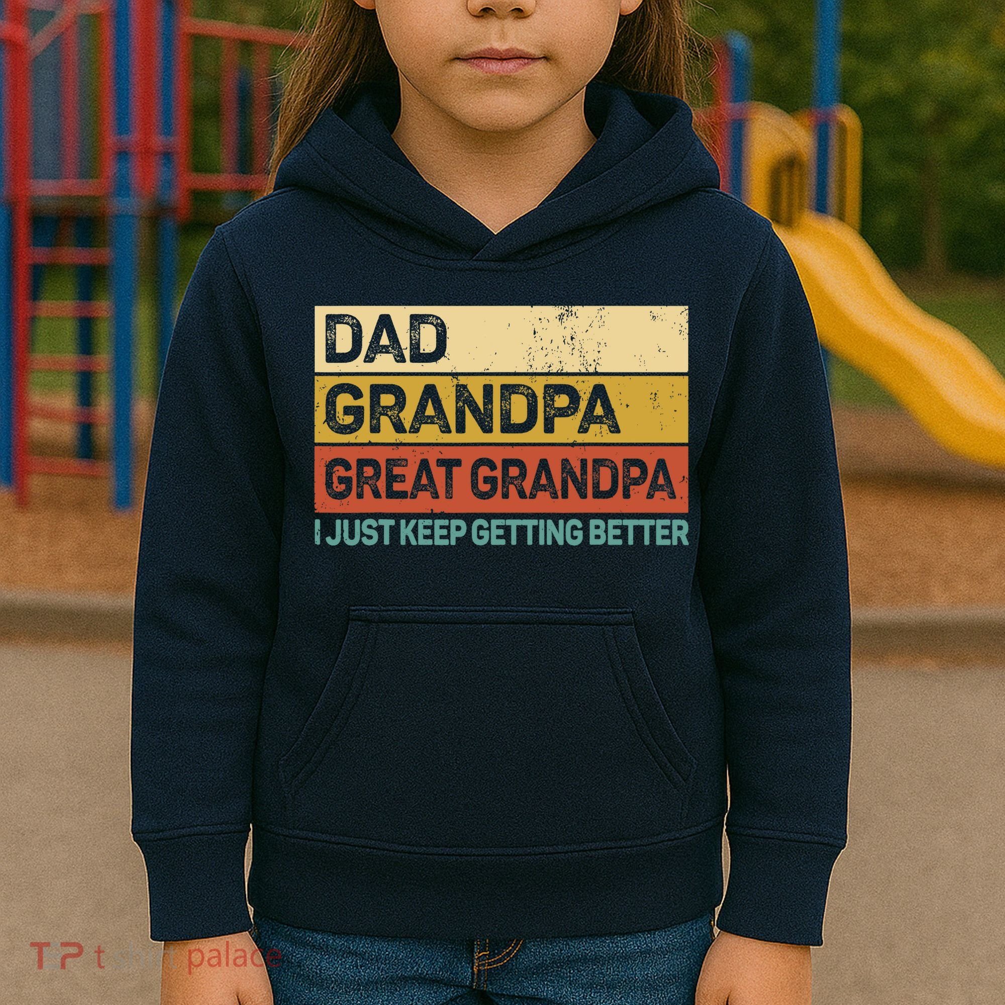 Fathers Day Gift from Grand Dad Grandpa Great Grandpa Kids Hoodie