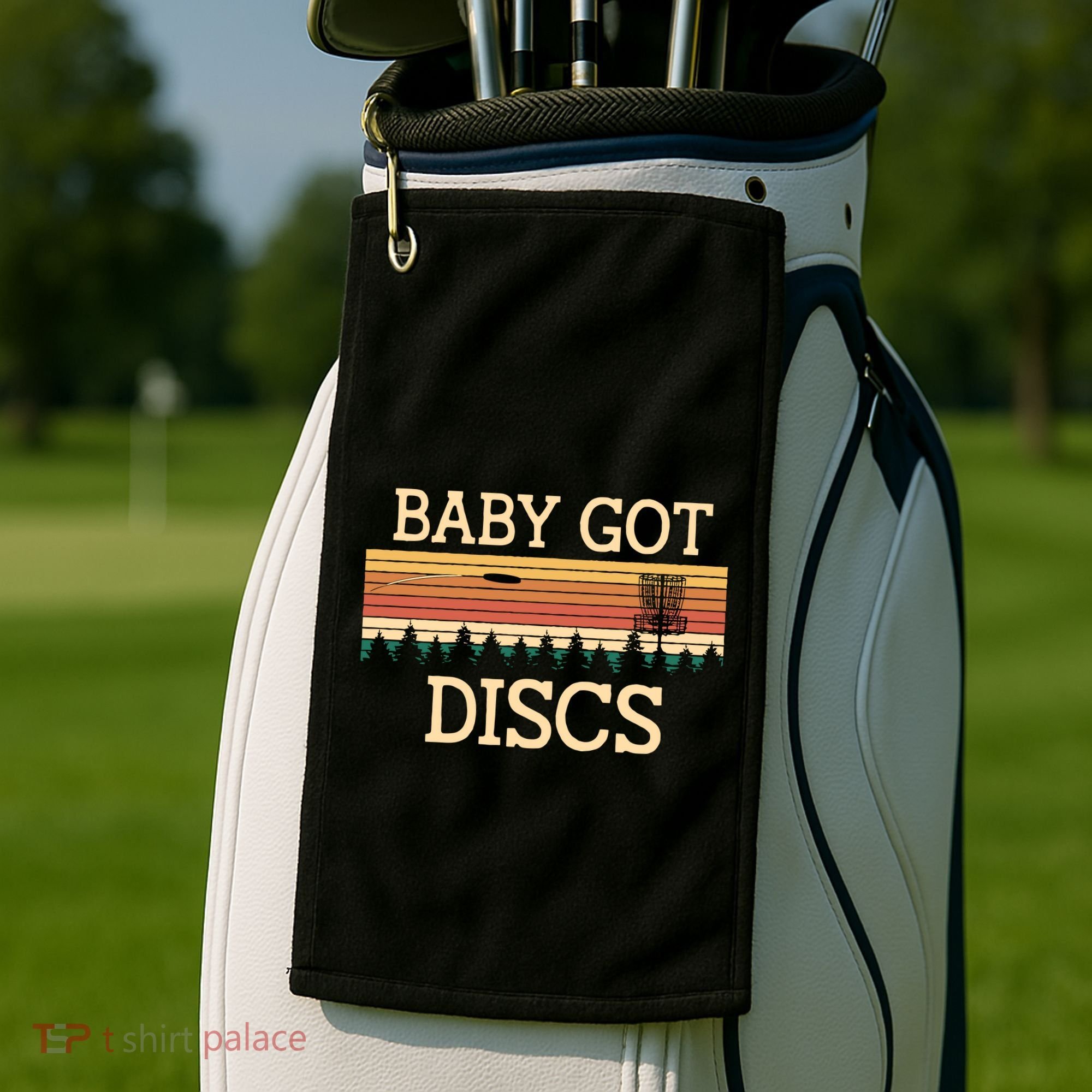 Funny Disc Golf Humor Golfer Pun Couples Golf Towel