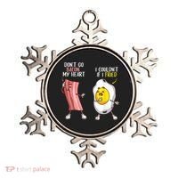 Funny Don't Go Bacon My Heart Cool Bacon And Egg Foodie Ornament thumb 0