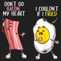 Funny Don't Go Bacon My Heart Cool Bacon And Egg Foodie Hat thumb 2