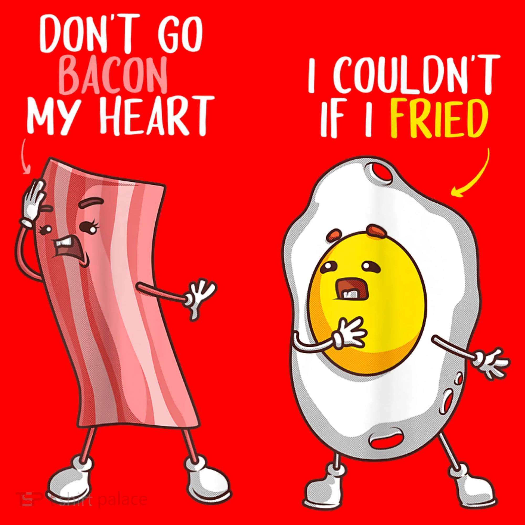 Funny Don't Go Bacon My Heart Cool Bacon And Egg Foodie Santa Hat