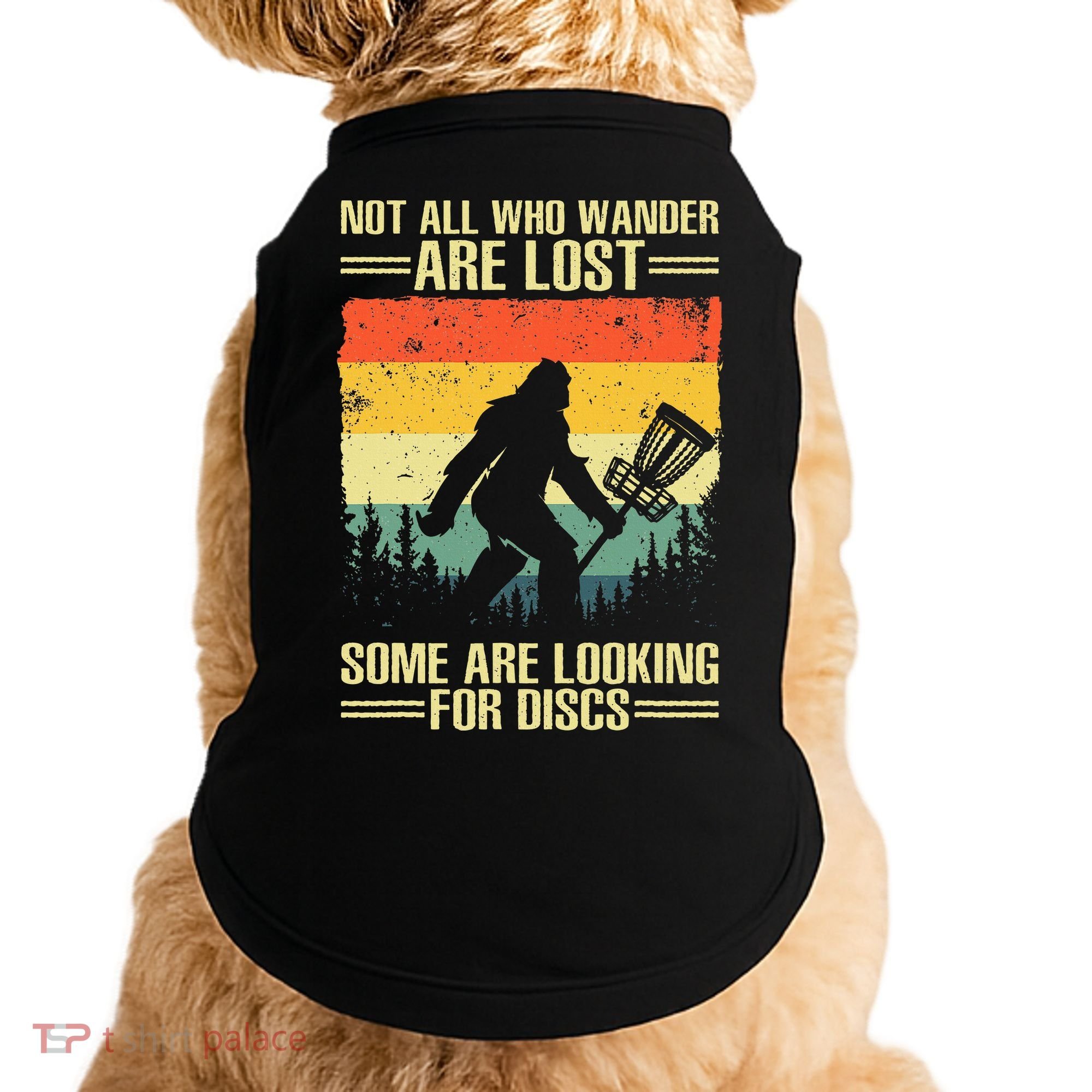 Funny Disc Golf Art Doggie Tank