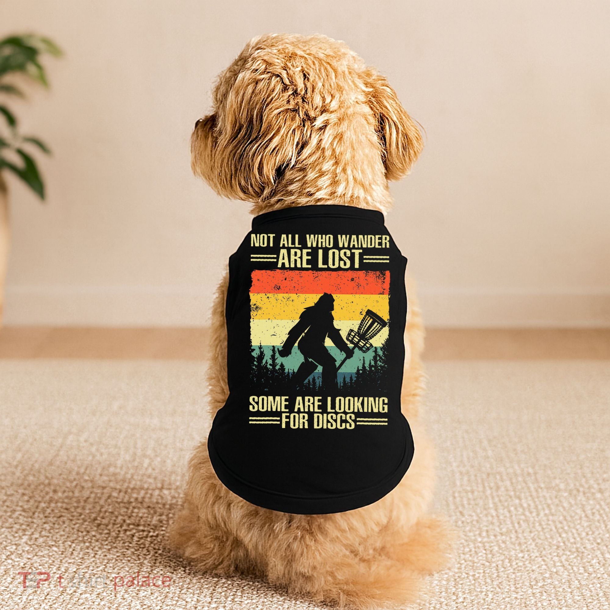 Funny Disc Golf Art Doggie Tank