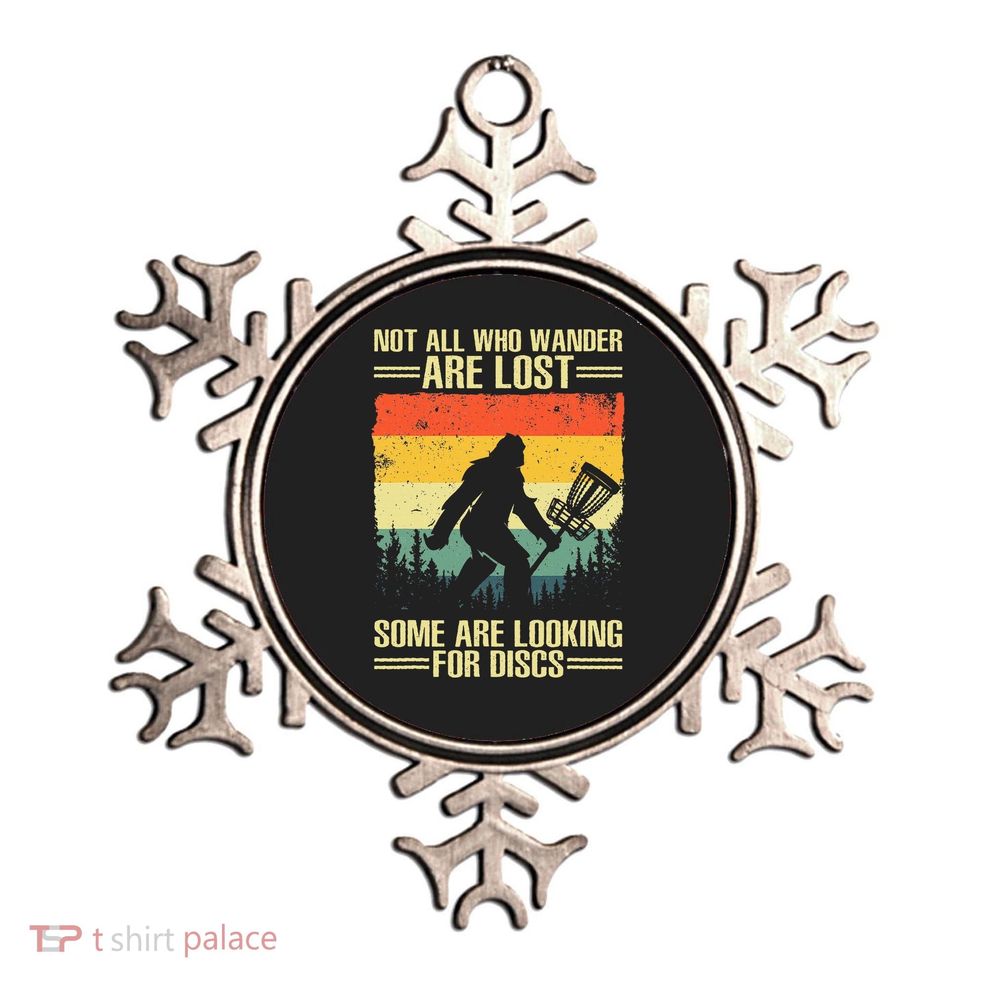 Funny Disc Golf Art Ornament