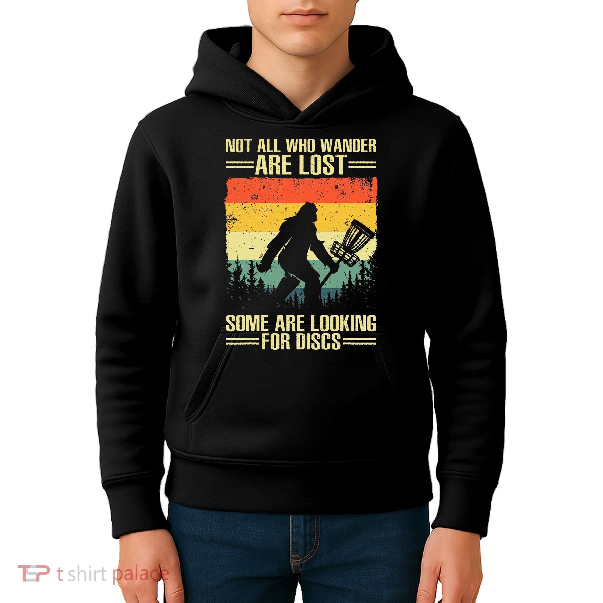 Funny Disc Golf Art Kids Hoodie