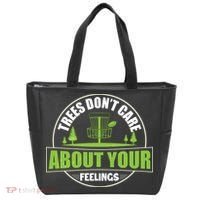 Funny Disc Golf Trees Don't Care About Your Feelings Tote Bag thumb 0