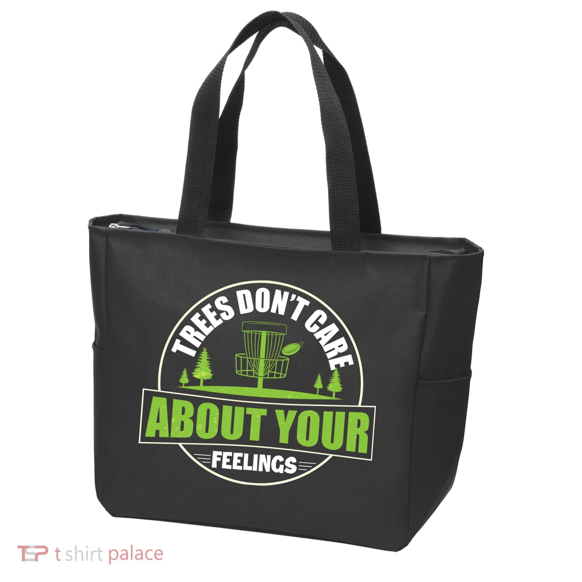 Funny Disc Golf Trees Don't Care About Your Feelings Tote Bag