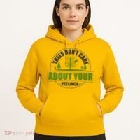Funny Disc Golf Trees Don't Care About Your Feelings Hoodie thumb 5