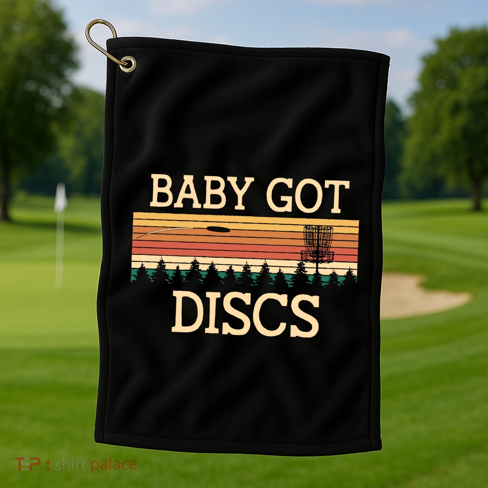 Funny Disc Golf Humor Golfer Pun Couples Golf Towel
