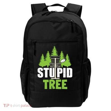 Funny Disc Golf Stupid Tree Backpack