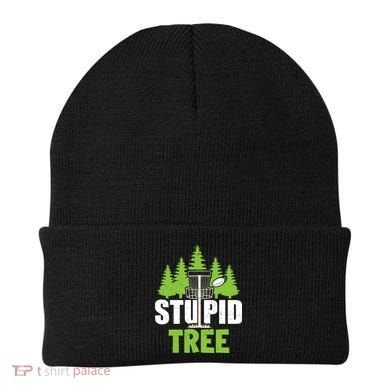 Funny Disc Golf Stupid Tree Beanie