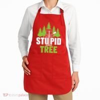 Funny Disc Golf Stupid Tree Apron thumb 2