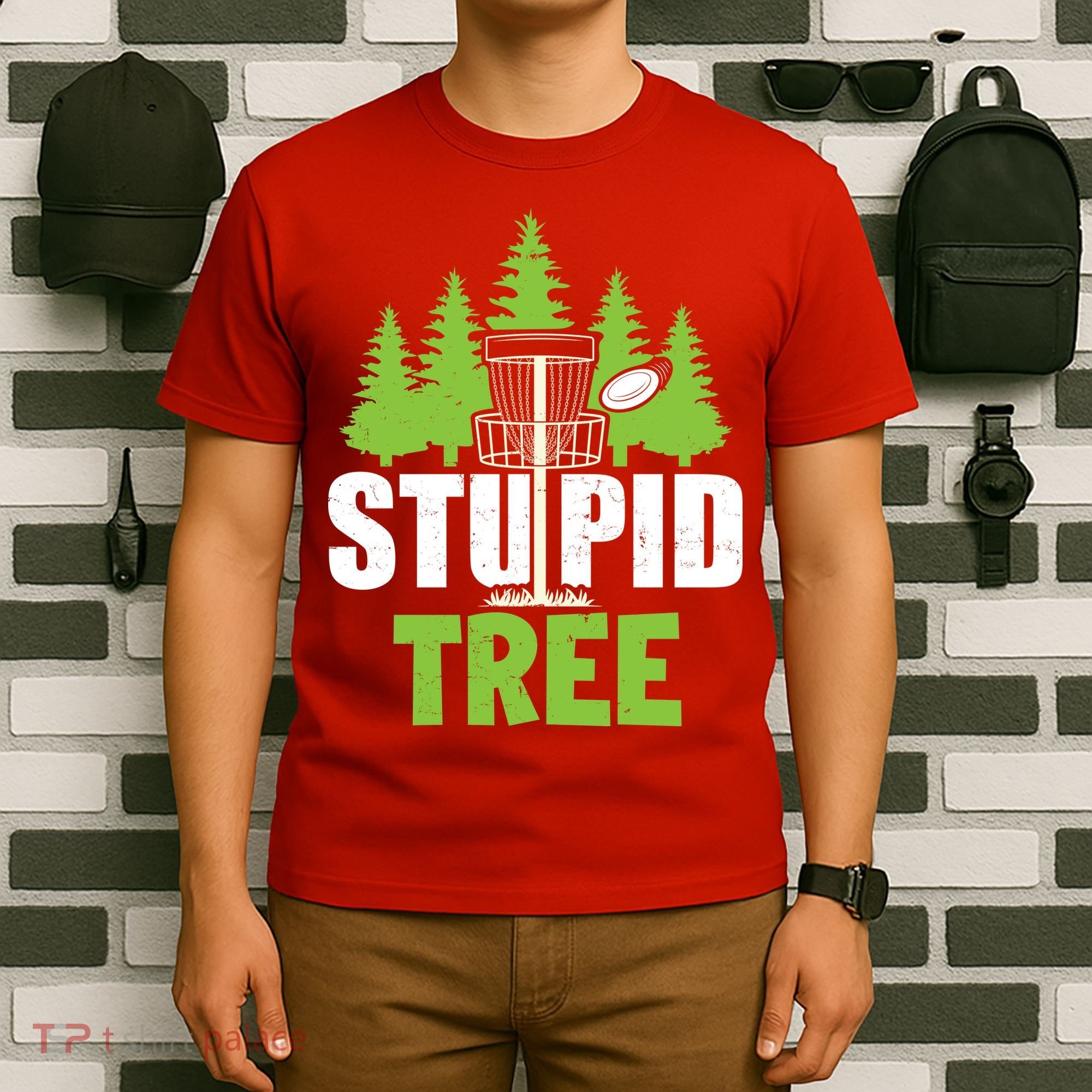 Funny Disc Golf Stupid Tree T-Shirt