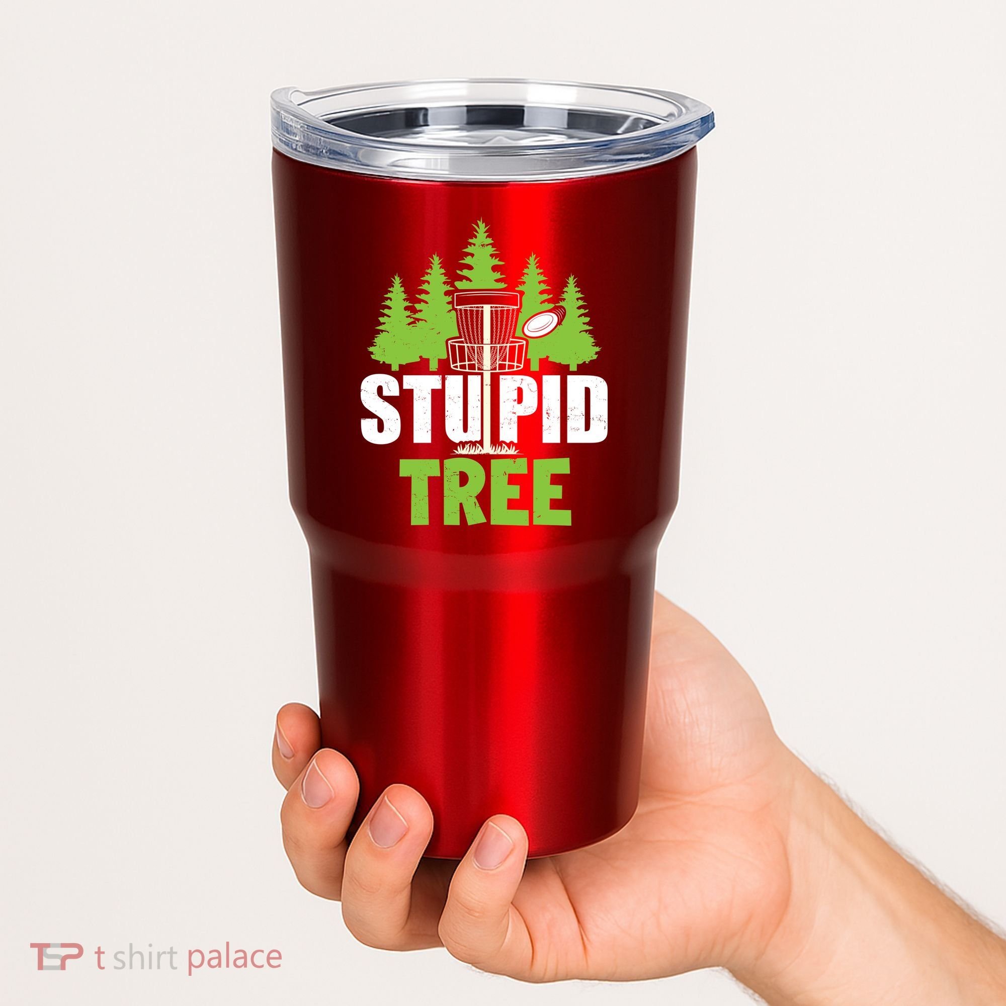 Funny Disc Golf Stupid Tree Tumbler