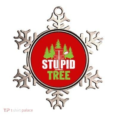 Funny Disc Golf Stupid Tree Ornament