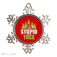 Funny Disc Golf Stupid Tree Ornament thumb 0