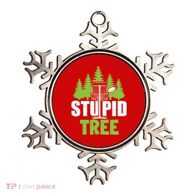 Funny Disc Golf Stupid Tree Ornament