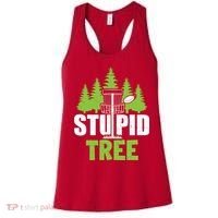 Funny Disc Golf Stupid Tree Women's Tank Top thumb 0