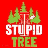 Funny Disc Golf Stupid Tree Baby Bodysuit thumb 2